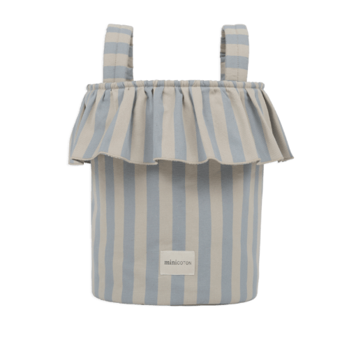 Basket Stripes - Blue + Sand - PRE ORDER - Minicoton