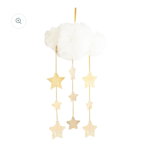 Tulle Cloud Mobile - Ivory & Gold | Alimrose