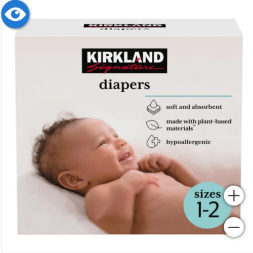 Kirkland Signature Diapers Sizes 1-2