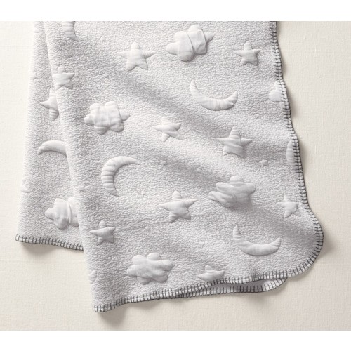 Night Sky Matelasse Baby Blanket