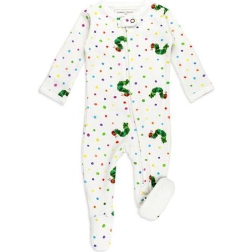 x 'The Very Hungry Caterpillar™' Fitted One-Piece Organic Cotton Footie Pajamas, 0-3m (7-12 lbs)