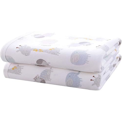 Large Baby Diaper Changing Pads Soft Cotton Waterproof Changing Pad for Baby 27.5X37.5 inches Underpads Mattress Mat Sheet Protector Portable Reusable Urine Mat for Travel Gear 2 Pack