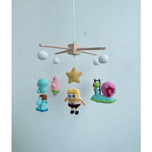 Custom SpongeBob baby mobile