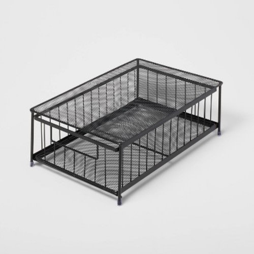 Small Stackable Slide Out Drawer - Brightroom™, Color: Black