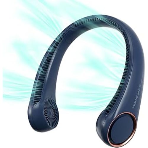 Neck Fan, USB Rechargeable Personal Fan,Hand Free Bladeless Portable Fans,4000 mAh, 3 Speeds,72 Air Faster softer 360° Cooling, Ultra Quiet,Gift Suitable for Home, Office, Travel, Sports : Home & Kitchen