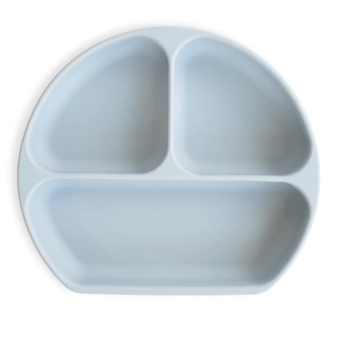 Silicone Suction Plate- Light Dusty Blue