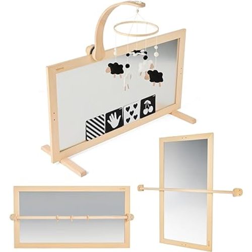 Montessori Mirror Baby Wall & Baby Pull Up Bar