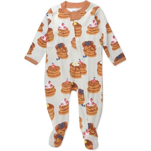HonestBaby Sleep & Play Footed One-Piece Pajama Sleeper 100% Organic Cotton, Baby Boys
