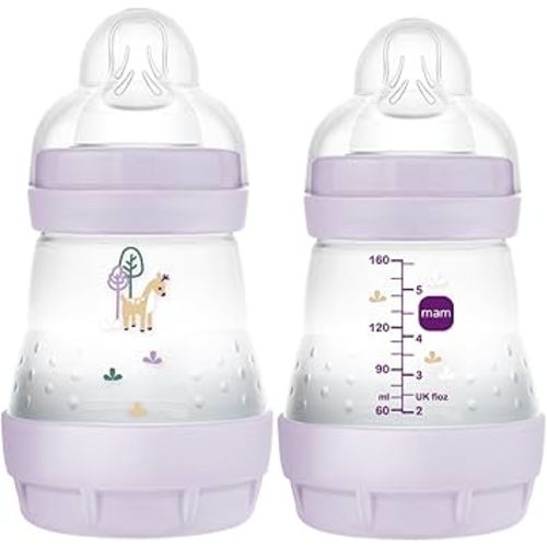 MAM 5 oz. Easy Start Original Matte Colors of Nature, 0+ Months, Girl, 2 Pack