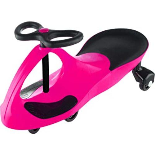 Wiggle Car - Ride on Toy for Ages 3 and Up - Toddler Ride on Toys with no Batteries, Gears or Pedals Just Twist, Wiggle, and Go by Lil’ Rider (Pink)