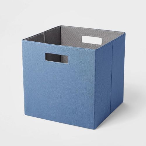 13" X 13" Fabric Bin Gray - Brightroom™: 13 Inch Storage Cube, Decorative Storage, Polyester, No Assembly Required