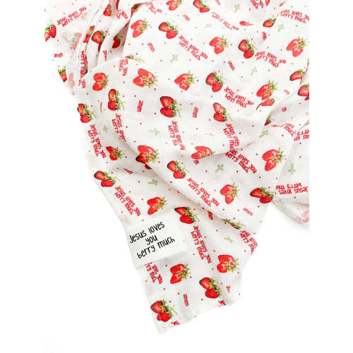 Jesus Loves You Berry Much Strawberry Swaddle – OUR HOUSE ABOVE