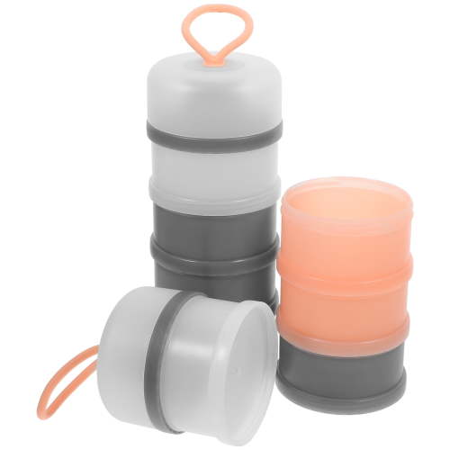 KALLORY Formula Dispenser Container Silicone Stackable 2Pcs 7.5x3.1x3.1in