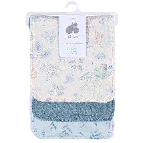 Just Born® Baby 3-Pack Burp Cloths