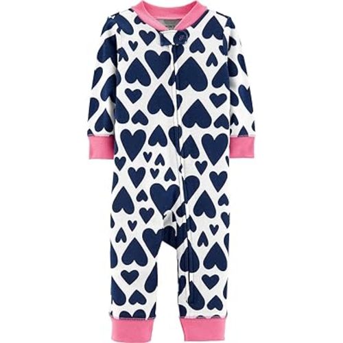 Carter's Baby Girls Snug Fit Cotton Footless PJs (3M)