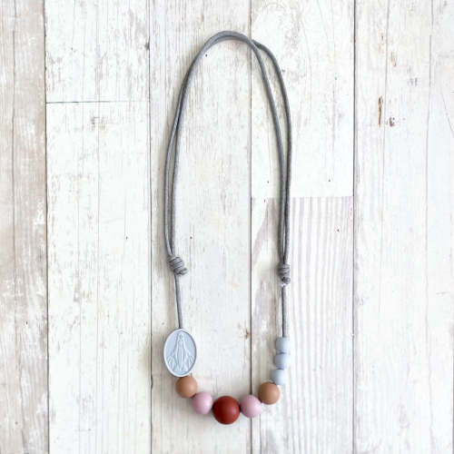 Mauve & Gray Mama Necklace | Desert Mother Collection | Fall Exclusive