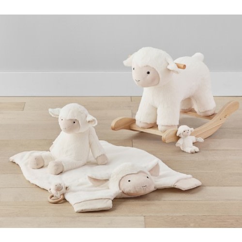 Lamb Critter Plush Nursery Rocker | Pottery Barn Kids
