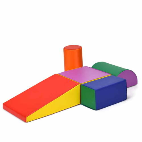 Topbuy Kids Playmat, Large & Safe Active Foam Set Slide, Colorful Crawl Mat for Children