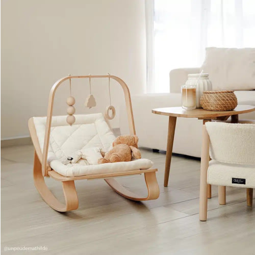 LEVO Baby Rocker in natural wood – Charlie Crane Paris