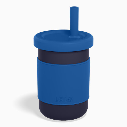 Lalo Stainless Steel Toddler Cup - Blue Raspberry