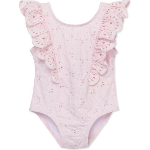 Eyelet Ruffle One-Piece Swimsuit, 6-9M