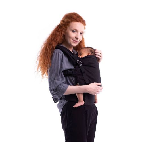 Boba X Baby Carrier - 0-36M - Black Beauty: Cotton, Maximum Weight 45 lbs, Facing-In Front Carrier