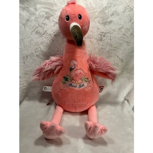 Flamingo Plush personalized gift, Flamingo Baby gift set, Flamingo customized embroidered , Flamingo embroidery buddy, Flamingo stuffed baby