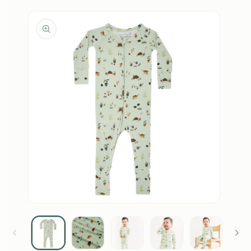 Backyard Garden Small Ribbed Zip Romper