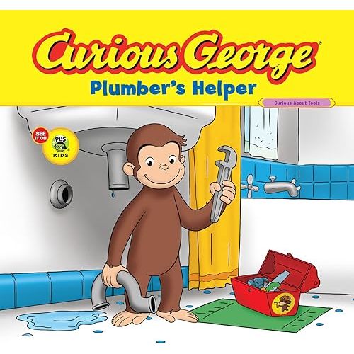 Curious George Plumber's Helper (CGTV 8x8) Paperback – Picture Book, March 15, 2010