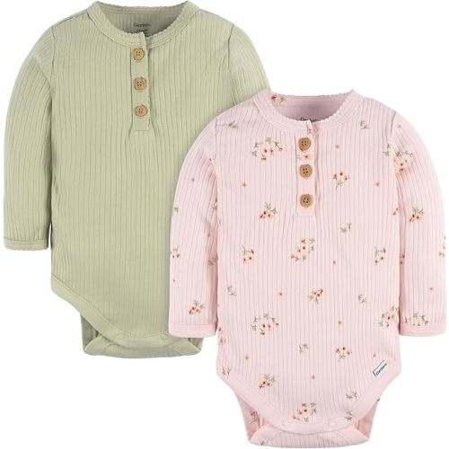Gerber Unisex Baby Baby Boys' and Baby Girls' 2-pack Bodysuits