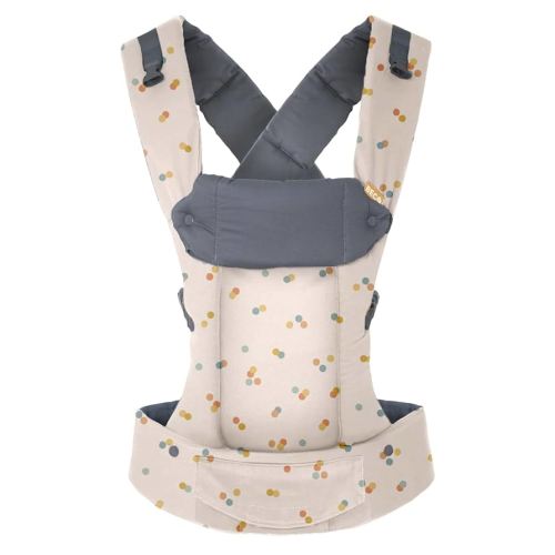 Beco Baby Carrier Gemini Baby Carrier Newborn to Toddler - Front, Back & Hip Seat Carrier, Baby Carrier Backpack& Baby Front Carrier with Adjustable Seat, Ergonomic Baby Holder Carrier 7-35lbs (Dots)