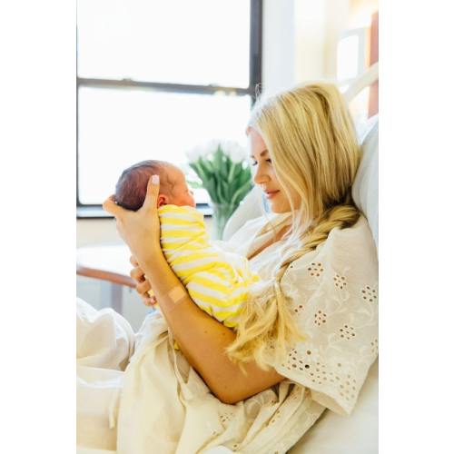 Ivory Eyelet Buttoned Hospital Gown | Delivery Kaftan, Perfect as labor and delivery gown, Baby shower gift, nursing gown, Ivory gown