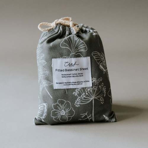 Regular Bassinet Waterproof Sheet - Olive Grove – Cloth Bums