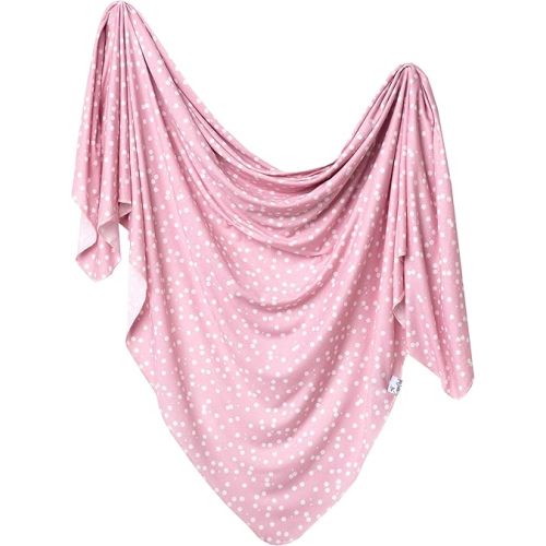 Copper Pearl Baby Swaddle Blanket - Premium Knit Baby Blanket, Large Soft Stretchy Receiving Blankets for Baby Girl, Swaddles for Newborn, Infant, and Toddler (Lucy)