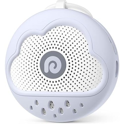 Dreamegg White Noise Machine - Portable Sound Machine Baby with Safe Silicone Cover, Features Powerful Battery, 21 Soothing Sound, Noise Canceling for Sleeping, Baby Registry Gift, Nursery(Blue)