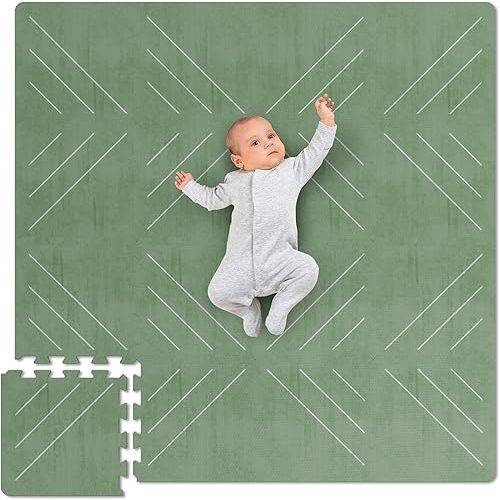 Stylish Foam Baby Play Mat for Your Girl or Boy - Soft Interlocking Puzzle Floor Mat Creates A Safe Play Area for Little Ones - A Beautiful Playmat That Fits Nicely Into Any Playroom