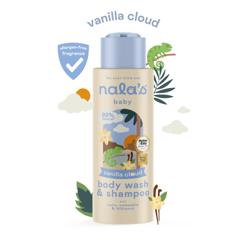 Nala's Baby Vanilla Cloud Body Wash & Shampoo 400ml