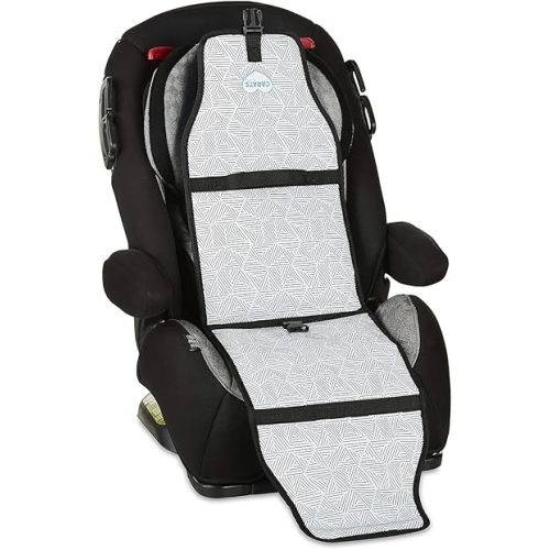 Car Seat Cooling Pad for Babies, Toddlers, and Kids - Comfortable and Durable Cooling Pad for Hot Summer Days - Black and White, one Size