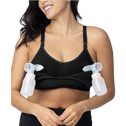 Kindred Bravely Sublime Hands-Free Pumping Sports Bra for Nursing & Breastfeeding, All-in-One, Seamless