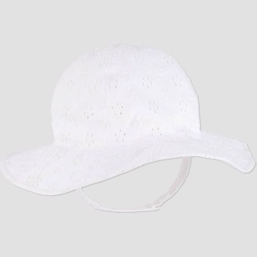 Carter's Just One You®️ Baby Girls' Solid Sun Hat - White 6-12m