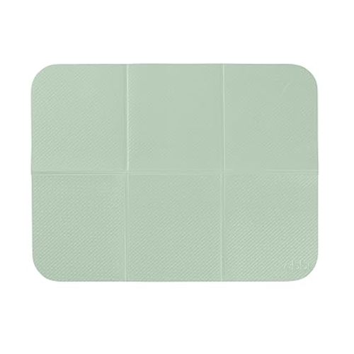 Ubbi On-the-Go Diaper Changing Baby Mat, Soft and Comfortable, Must Have for Newborns, Easy to Clean, Portable Folding Pad, Infant Traveling Accessories, Sage Green, 16" x 21"