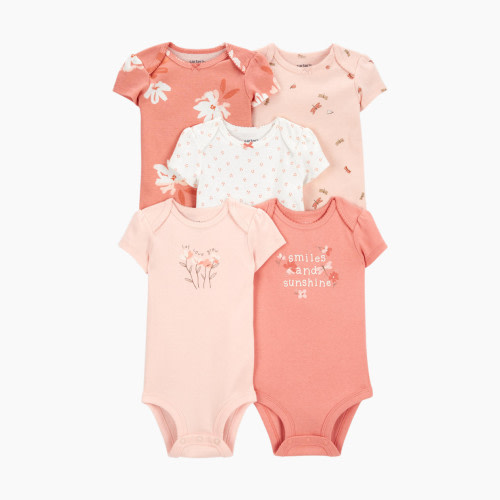 Carter's 5-Pack Short-Sleeve Original Bodysuits - Assorted, Newborn