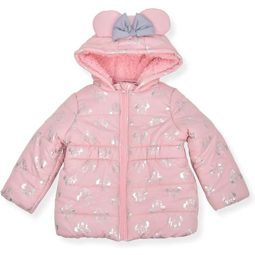 Minnie Mouse Girls Puffer Coat, Toddler