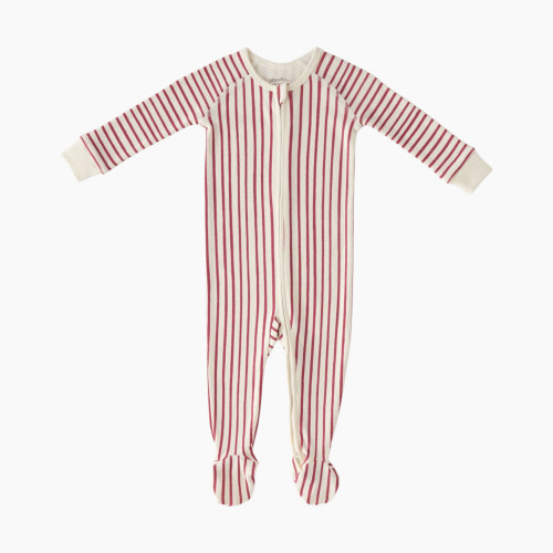 Pehr Ribbed Baby Sleeper - Stripes Away Berry, 0-3 M