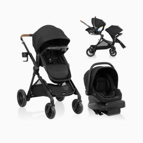 Pivot Xpand NXT Travel System featuring LiteMax NXT Infant Car Seat - Coal Black