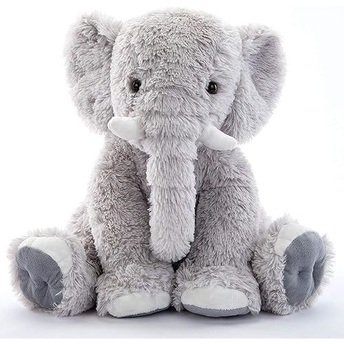 MorisMos Gray Elephant Stuffed Animal Soft Elephant Plush Toy for Girls Boys,20 Inches