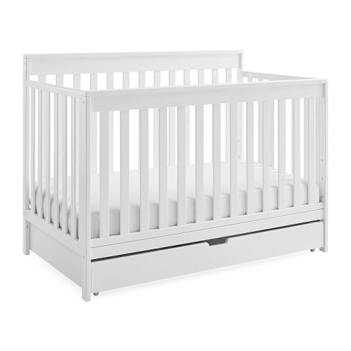 Delta Children Mercer 6-in-1 Convertible Crib with Storage Trundle