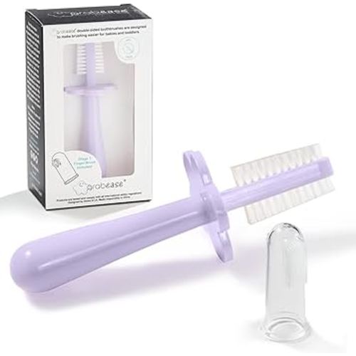Grabease Double Sided Toothbrush - Color lavender