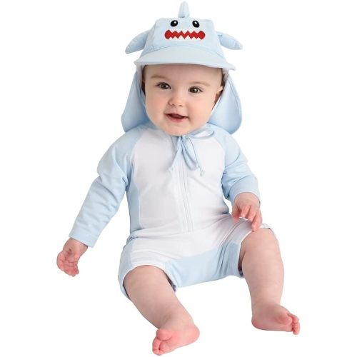 Cuddle Club Baby and Toddler One-Piece Swimsuit | UPF 50+ All-Day UV Protection Infant Sunsuit
