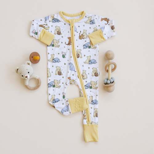 100 Acre Snooze Yellow Zippie Jammie